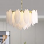 White Ellipse Shells Chandelier - Image 4