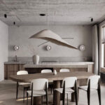 Woven Fiber Pendant Lamp with Clean Lines