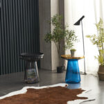 Gold Bell Glass Table - Image 3