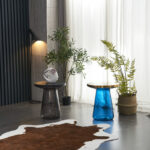 Gold Bell Glass Table - Image 5