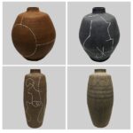 Gnarly Hand-painted Line Pottery - Image 6