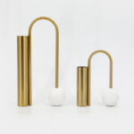 Marble Wrought Iron Vase - Image 3