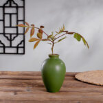 Gohobi Green Vase Ceramic Pot - Image 3