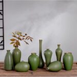 Gohobi Green Vase Ceramic Pot - Image 7