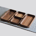 Black Walnut Wooden Fruit Plate Wood Dessert Plates - Image 3