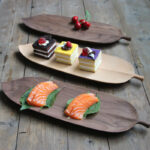 Nature's Art Handmade Leaves Solid Wood Tray - Image 3