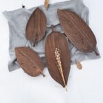 Wooden Leaf Tray Fruit Snake And Dessert - Image 5