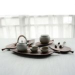 Wooden Leaf Tray Fruit Snake And Dessert - Image 7