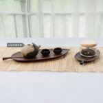 Wooden Leaf Tray Fruit Snake And Dessert - Image 10