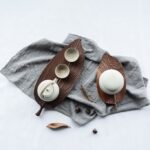 Wooden Leaf Tray Fruit Snake And Dessert - Image 11