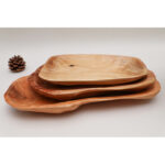 Sculptural Solid Wood Fruit Bowl