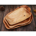 Sculptural Solid Wood Fruit Bowl - Image 4