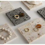 Natural Stone Pallet Creative Jewelry Display - Image 8
