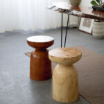 Elegant Essentials Tree Stump Stool Table - Image 3