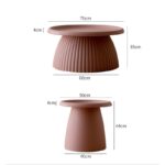 Mushroom Minimalist Collection - Coffe And Side Tables - Image 3