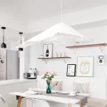 Woven Fiber Pendant Lamp with Clean Lines - Image 2