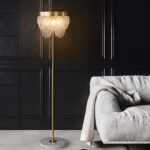 Opal Veneer Floor Lamp
