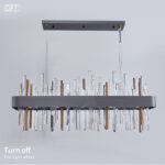 Crystal Minerals Chandelier - Image 4