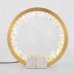 Crystal Sunring Table Lamp