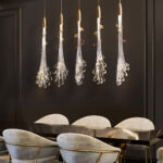 Organic Leaf Crystal Pendand - Image 11