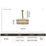 Clear Moonga Chandelier - Image 11