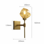 Brass Stone Wall Lamp - Image 11