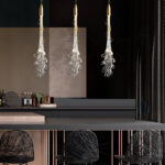 Organic Leaf Crystal Pendand - Image 6