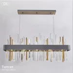 Crystal Minerals Chandelier