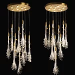 Organic Leaf Crystal Pendand - Image 12