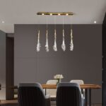 Organic Leaf Crystal Pendand - Image 7