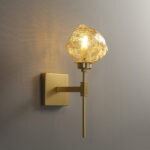 Brass Stone Wall Lamp
