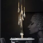 Organic Leaf Crystal Pendand - Image 8