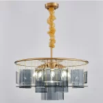 Asscher Quartz Chandelier