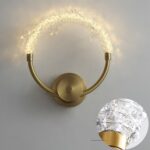 Crystal Cluster Ring Wall Lamp