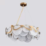 Opal Veneer Chandelier - Image 3