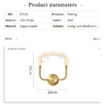 Crystal Cluster Ring Wall Lamp - Image 20