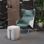 Fabric Low Stool Ottomans - Image 10