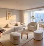 Multifunctional Marvel: Round Tufted Storage Ottoman - Image 4