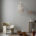 Rugged Charm: Textured Stone Pendant Lamp with Natural Finish - Image 15