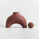 Tessellated Treasures: Geometric Stoneware Ornaments in Earthy Tones - Image 12