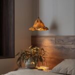 Organic Elegance: Wavy Stone Pendant Light - Foxglove Inspired - Image 17