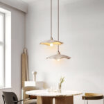 Rustic Elegance: Wabi-Sabi Rattan Pendant Light with Organic Texture  Description: - Image 12