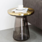 Gold Bell Glass Table - Image 11