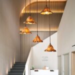 Organic Elegance: Wavy Stone Pendant Light - Foxglove Inspired - Image 18