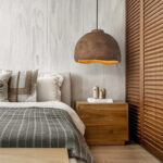 Rugged Charm: Textured Stone Pendant Lamp with Natural Finish - Image 7