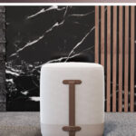 Fabric Low Stool Ottomans - Image 5