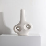 Tessellated Treasures: Geometric Stoneware Ornaments in Earthy Tones - Image 7