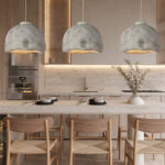 Rugged Charm: Textured Stone Pendant Lamp with Natural Finish - Image 6