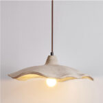 Rustic Elegance: Wabi-Sabi Rattan Pendant Light with Organic Texture  Description: - Image 8