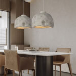 Rugged Charm: Textured Stone Pendant Lamp with Natural Finish - Image 5